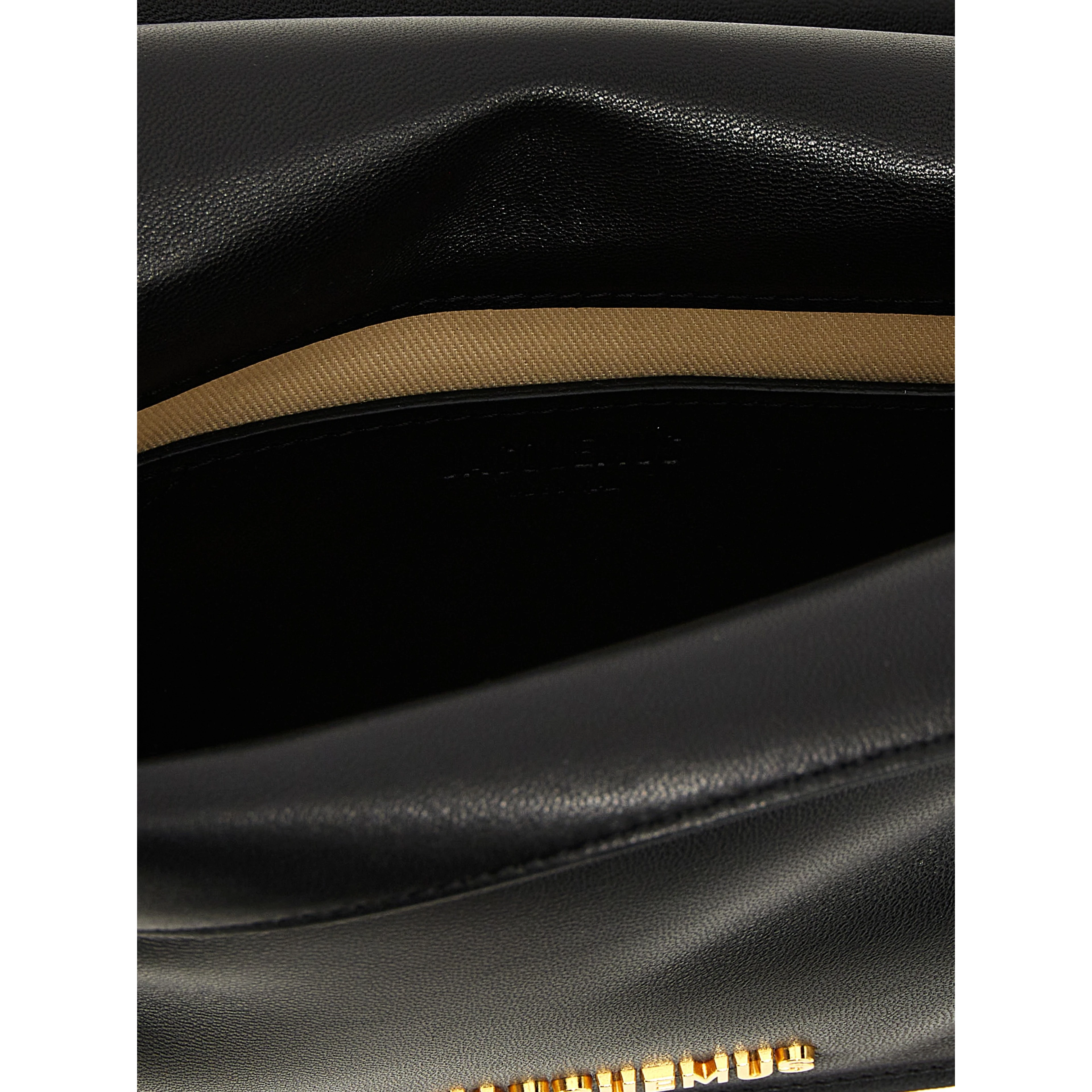 Black Lamb Leather Clutch Bag