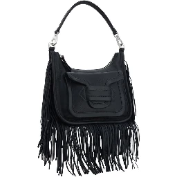 Black Calf Leather Bos Taurus Shoulder Bag