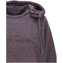 Purple Cotton Hoodie