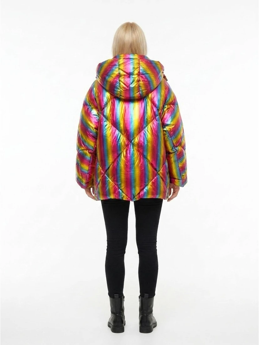 Multicolor Polyamide Parka