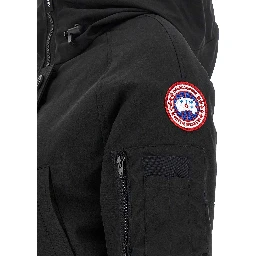 Black Polyester Bomber