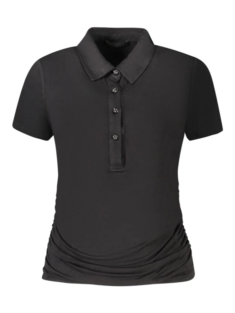 Black Viscose Women Top