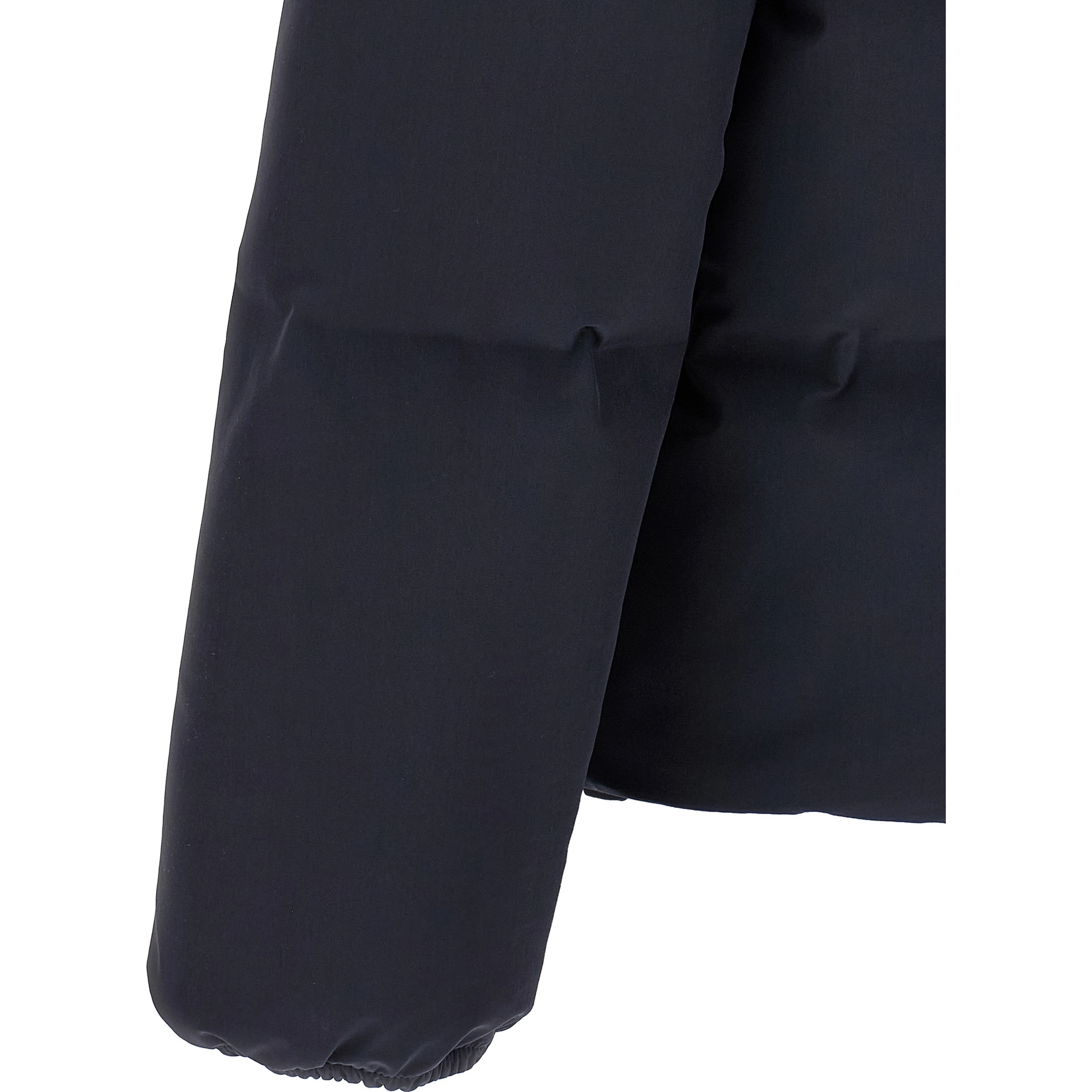 Blue Polyamide Full-Length Jacket