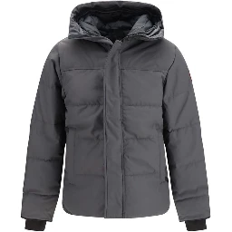 Gray Cotton Parka