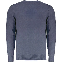 Blue Wool Men Sweater