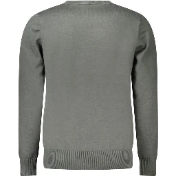 Green Nylon Men Sweater