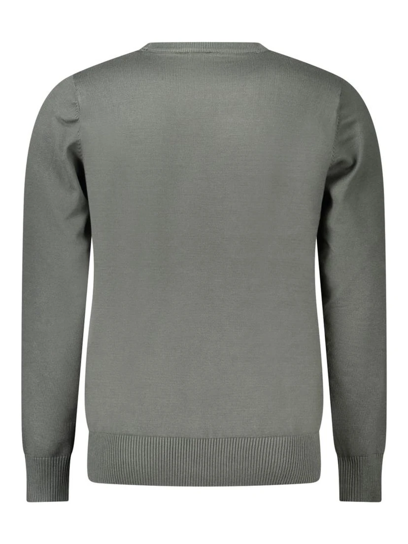 Green Nylon Men Sweater