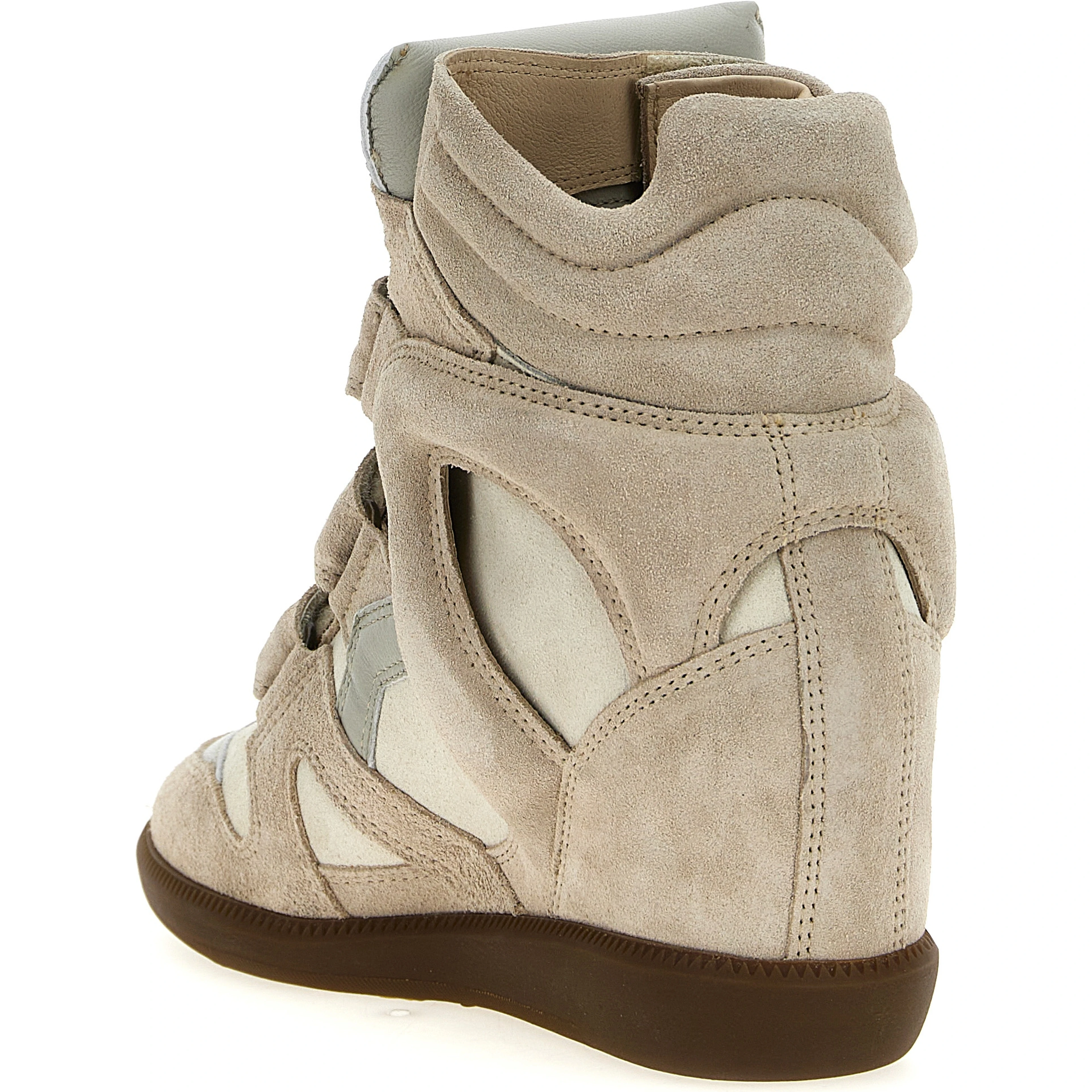 Beige Leather Sneakers
