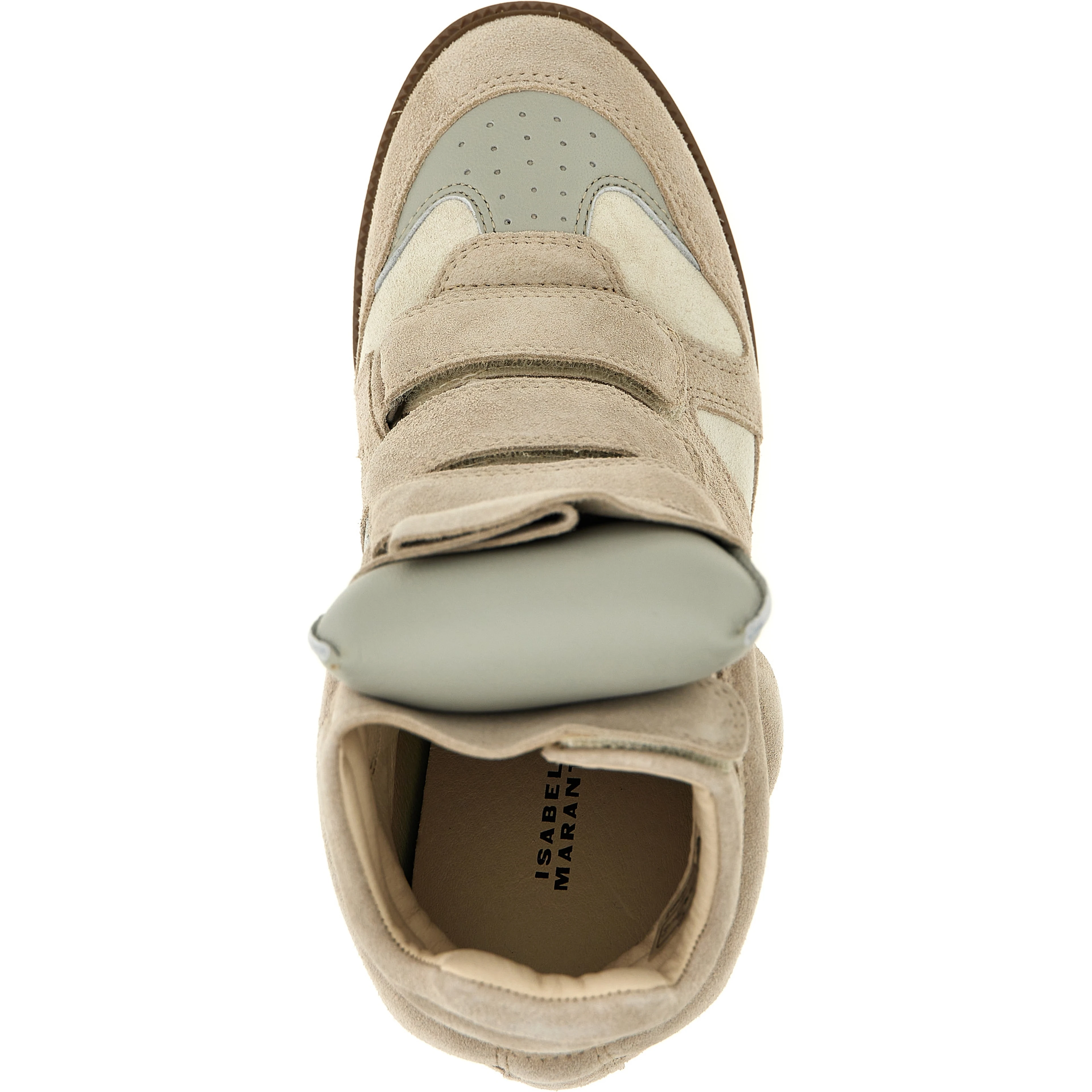 Beige Leather Sneakers