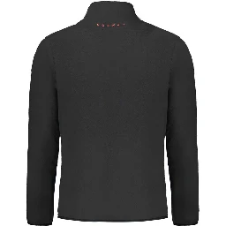 Black Polyester Men's Sweatshirt