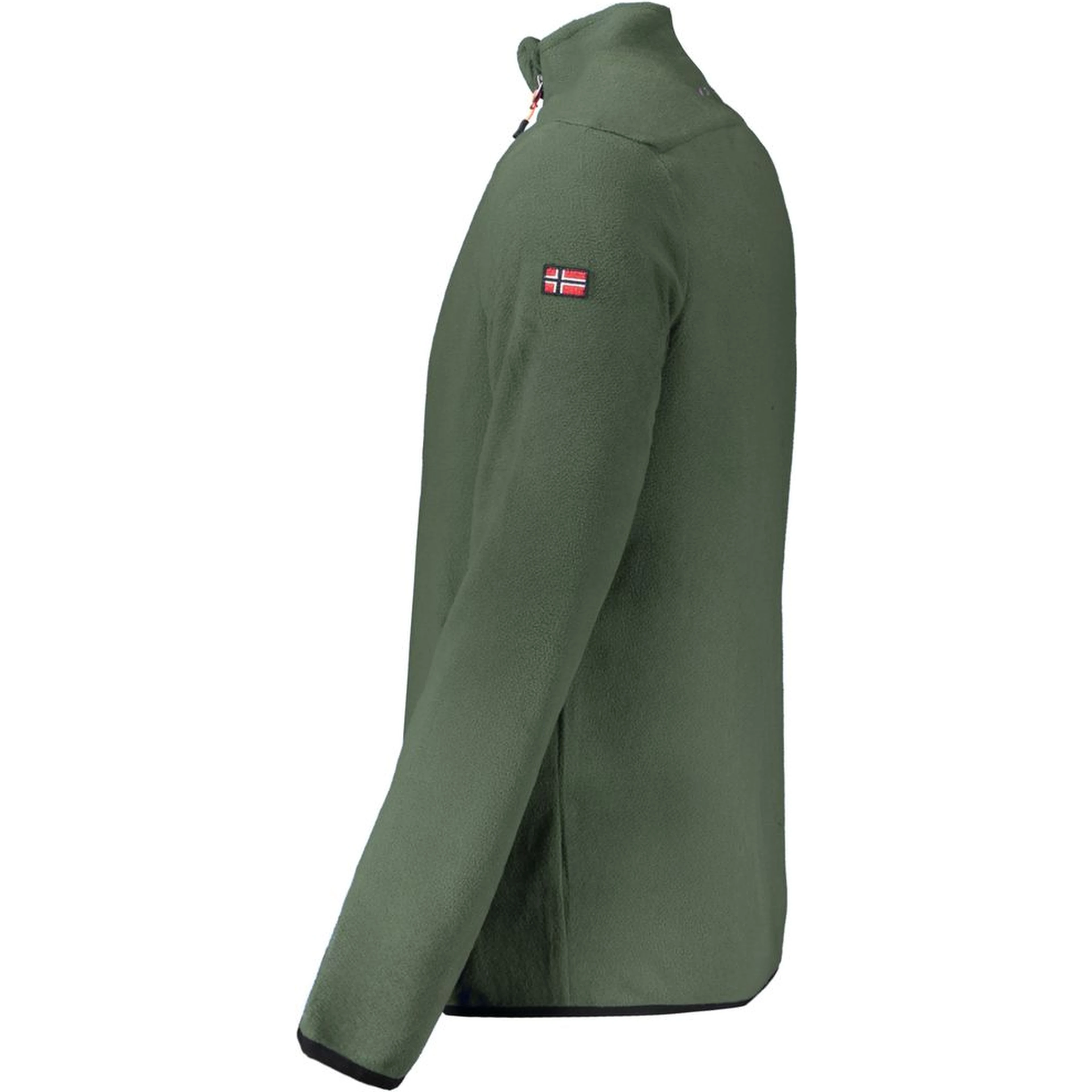 Green Polyester Men Sweater