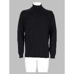 Maglia In Lana Con Zip