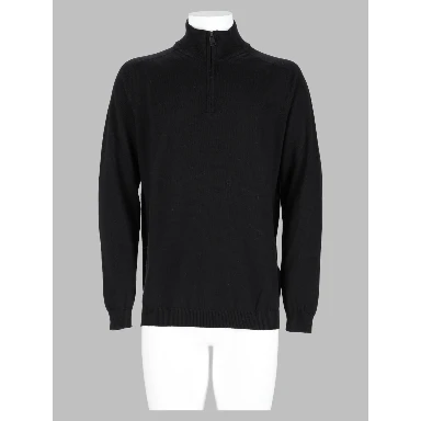 Maglia In Lana Con Zip