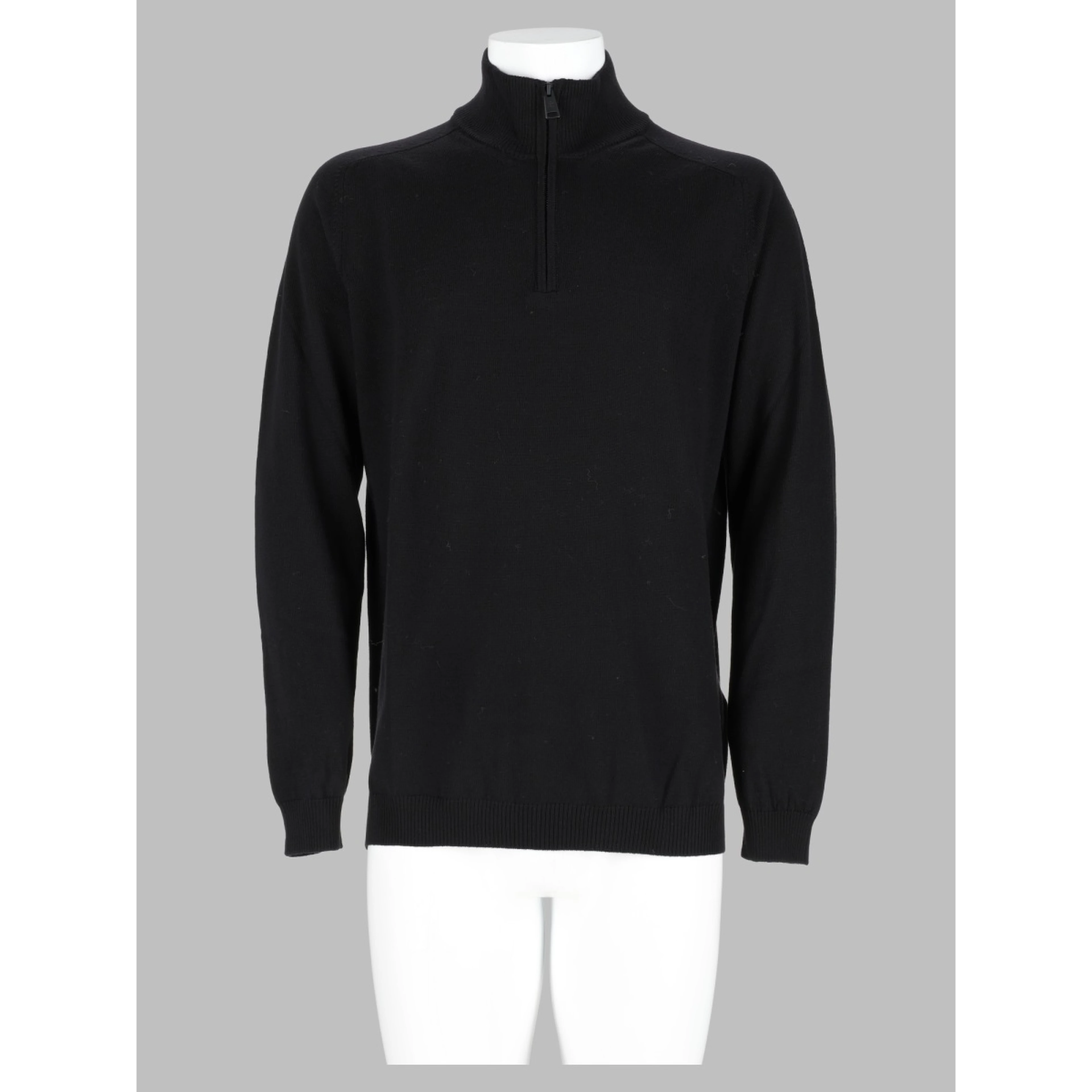 Maglia In Lana Con Zip