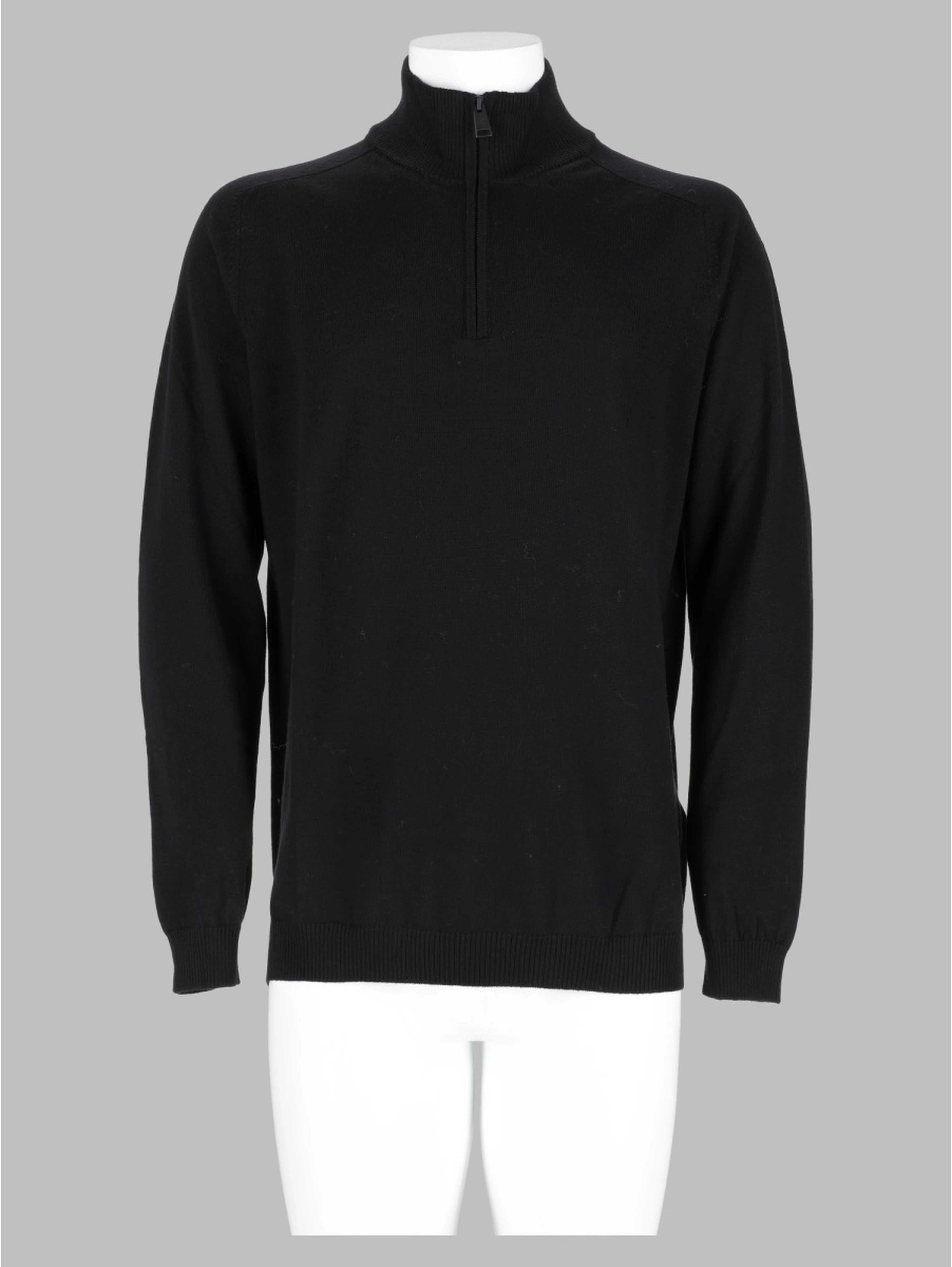 Maglia In Lana Con Zip