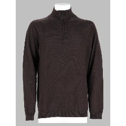 Maglia In Lana Con Zip
