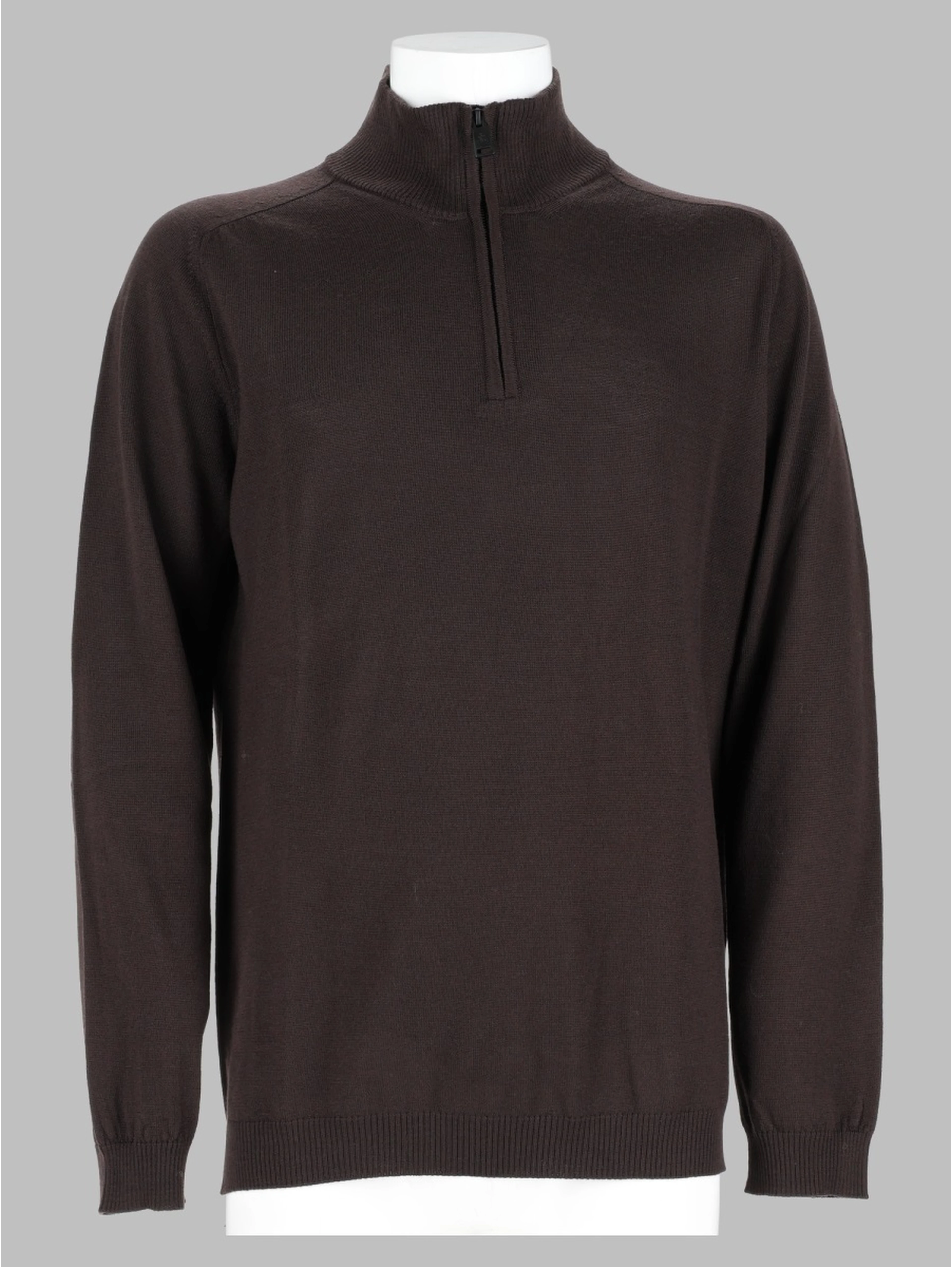 Maglia In Lana Con Zip