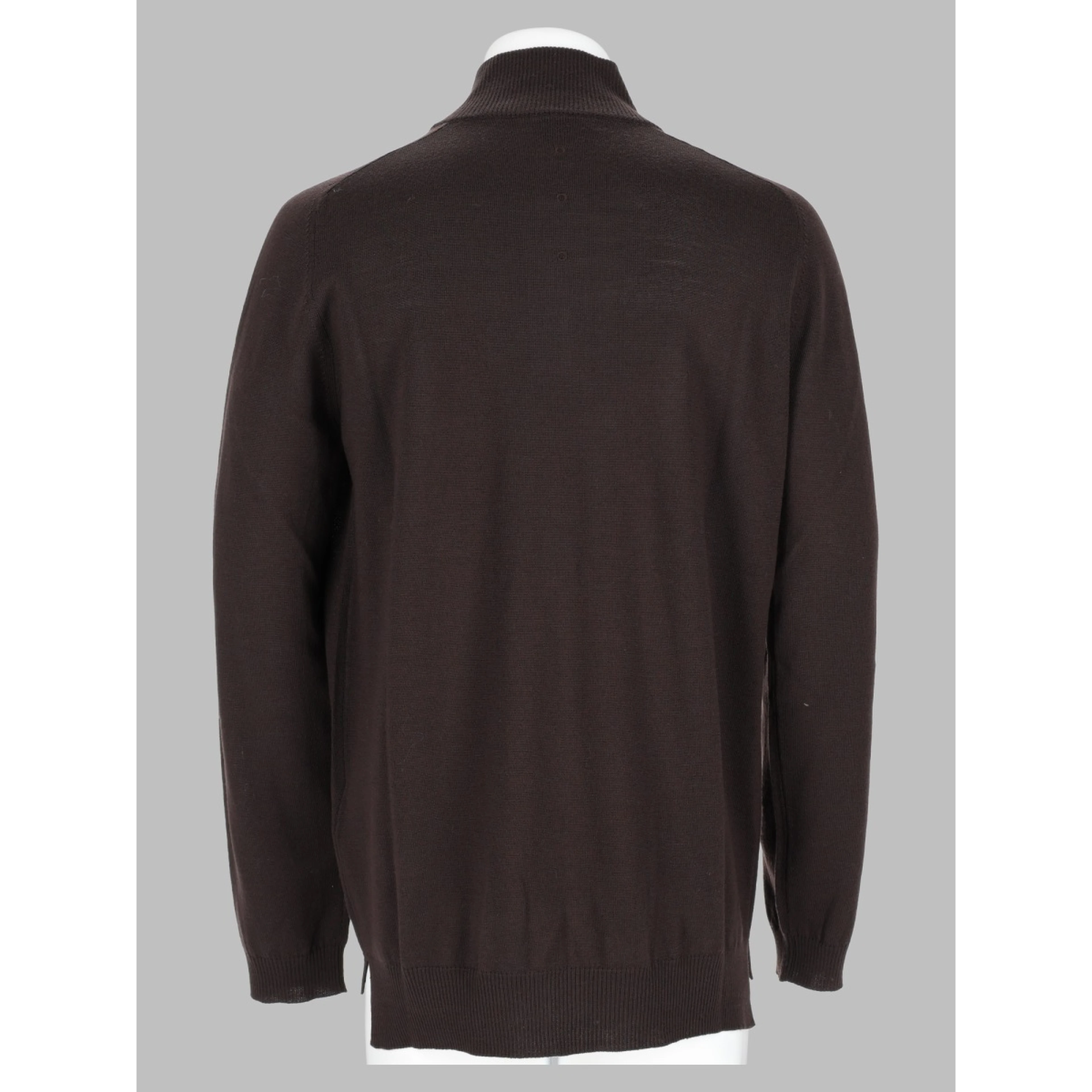 Maglia In Lana Con Zip