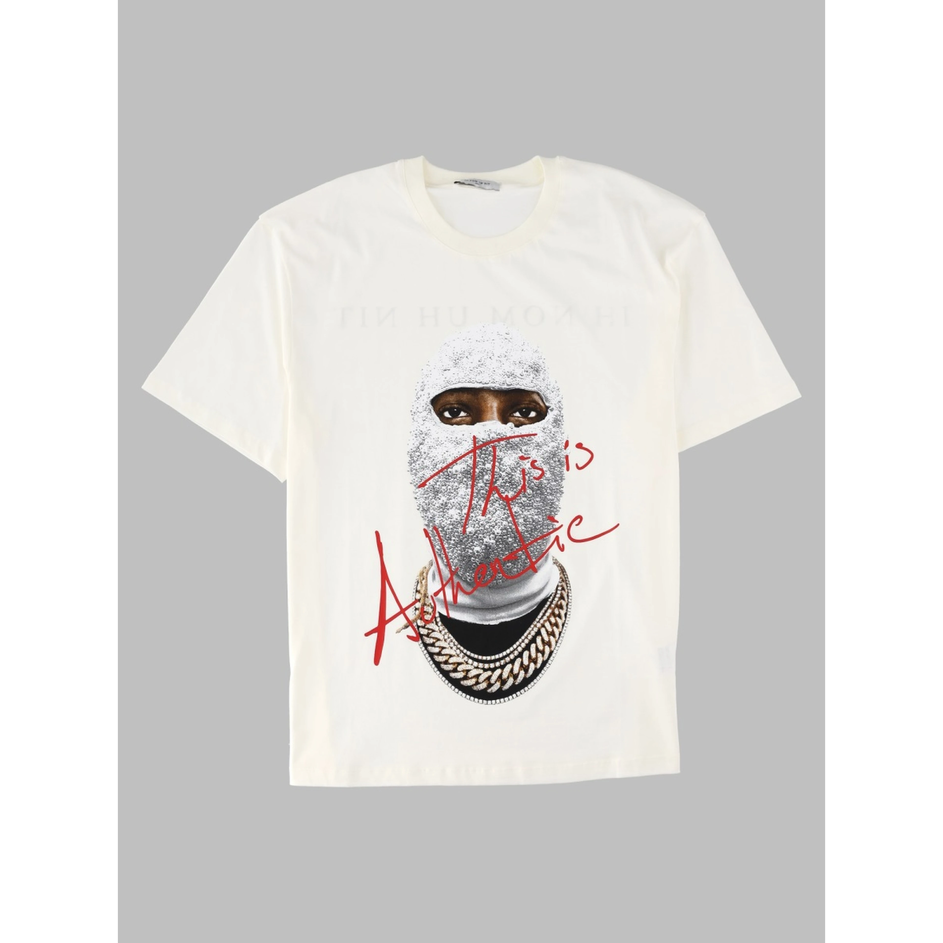 T-shirt con Stampa "Authentic"