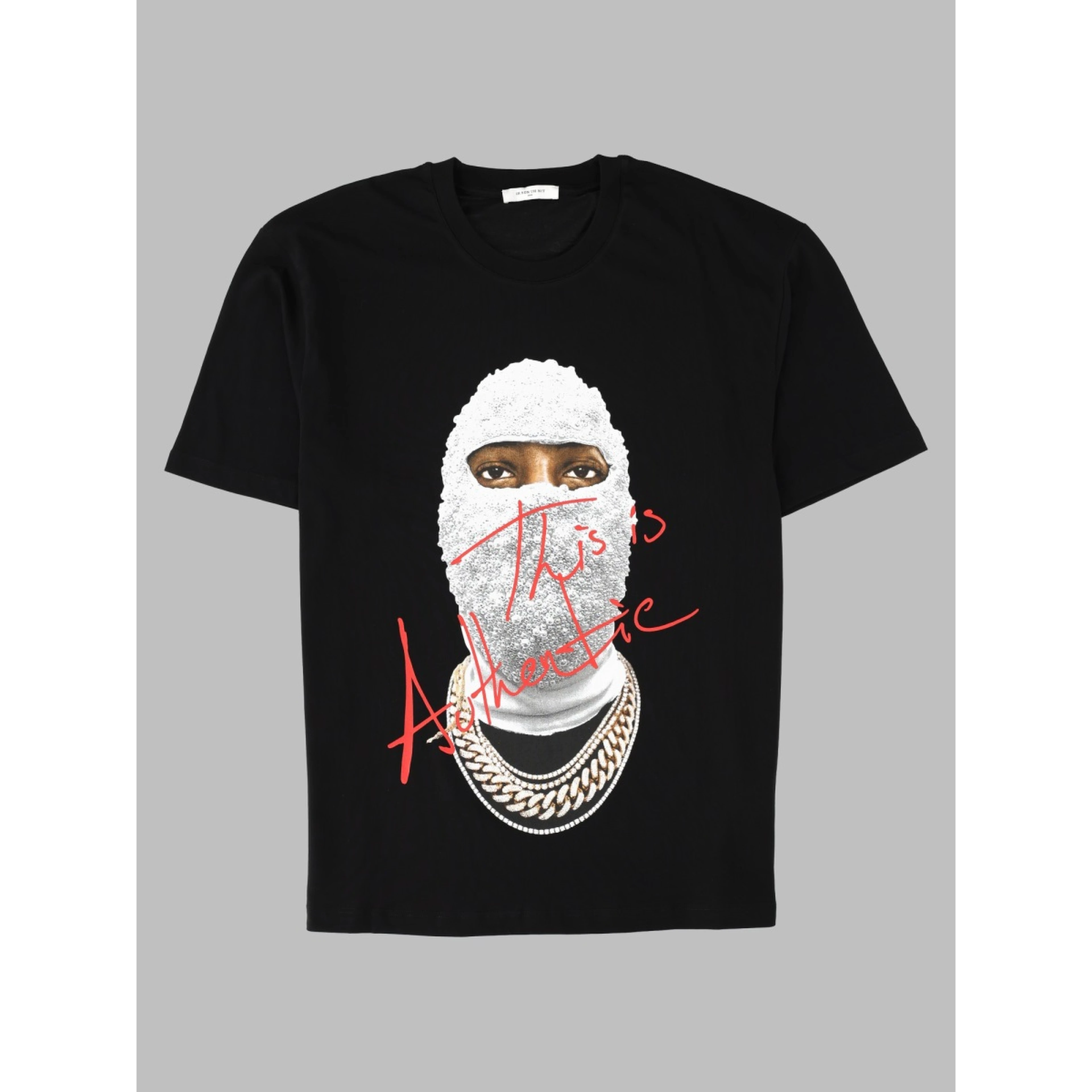 T-shirt con Stampa "Authentic"