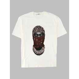 T-shirt con Stampa "Mask Jewelry"