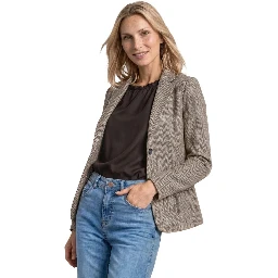 Brown Polyester Blazer