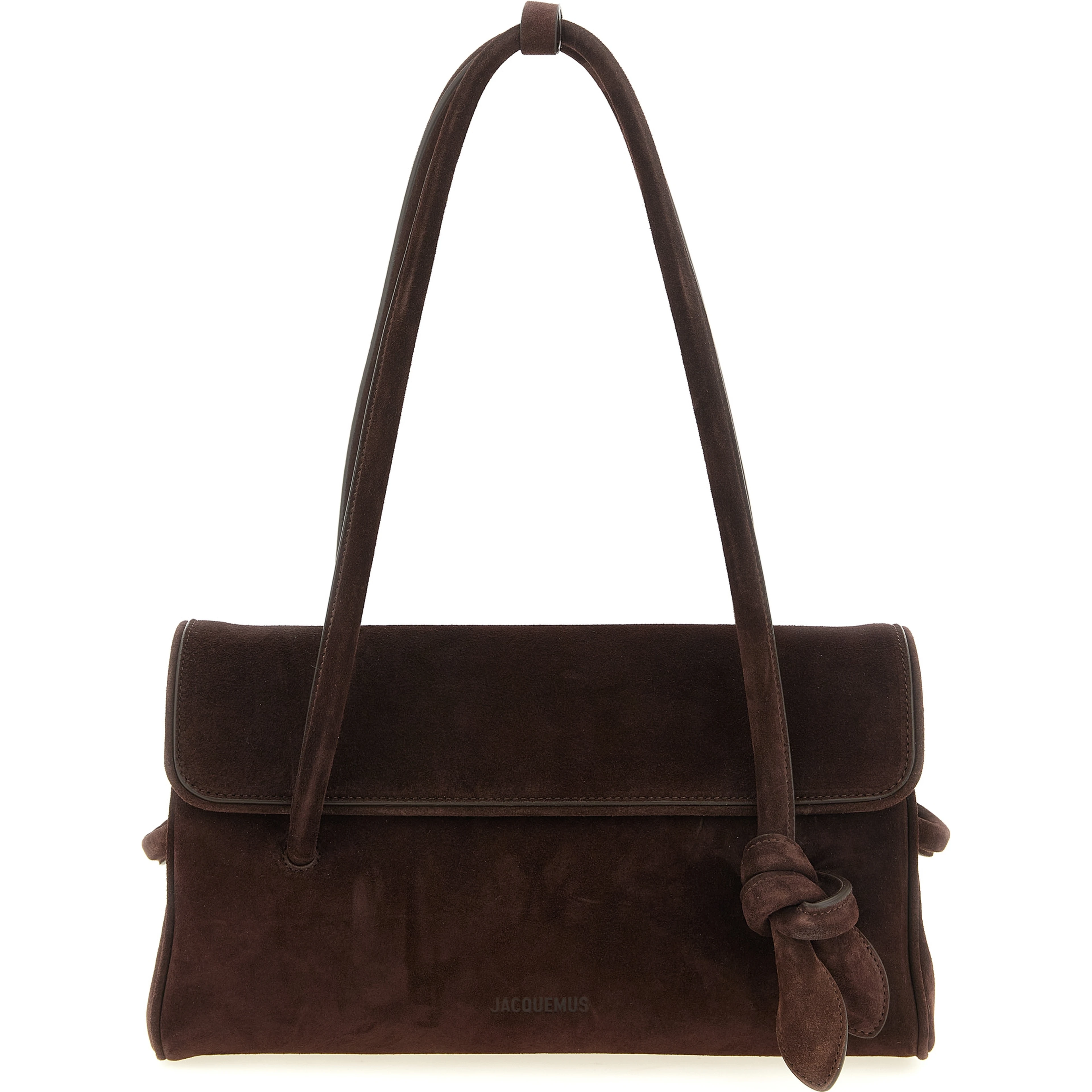 Brown Calfskin Shoulder Bag