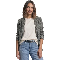 Black Polyester Blazer
