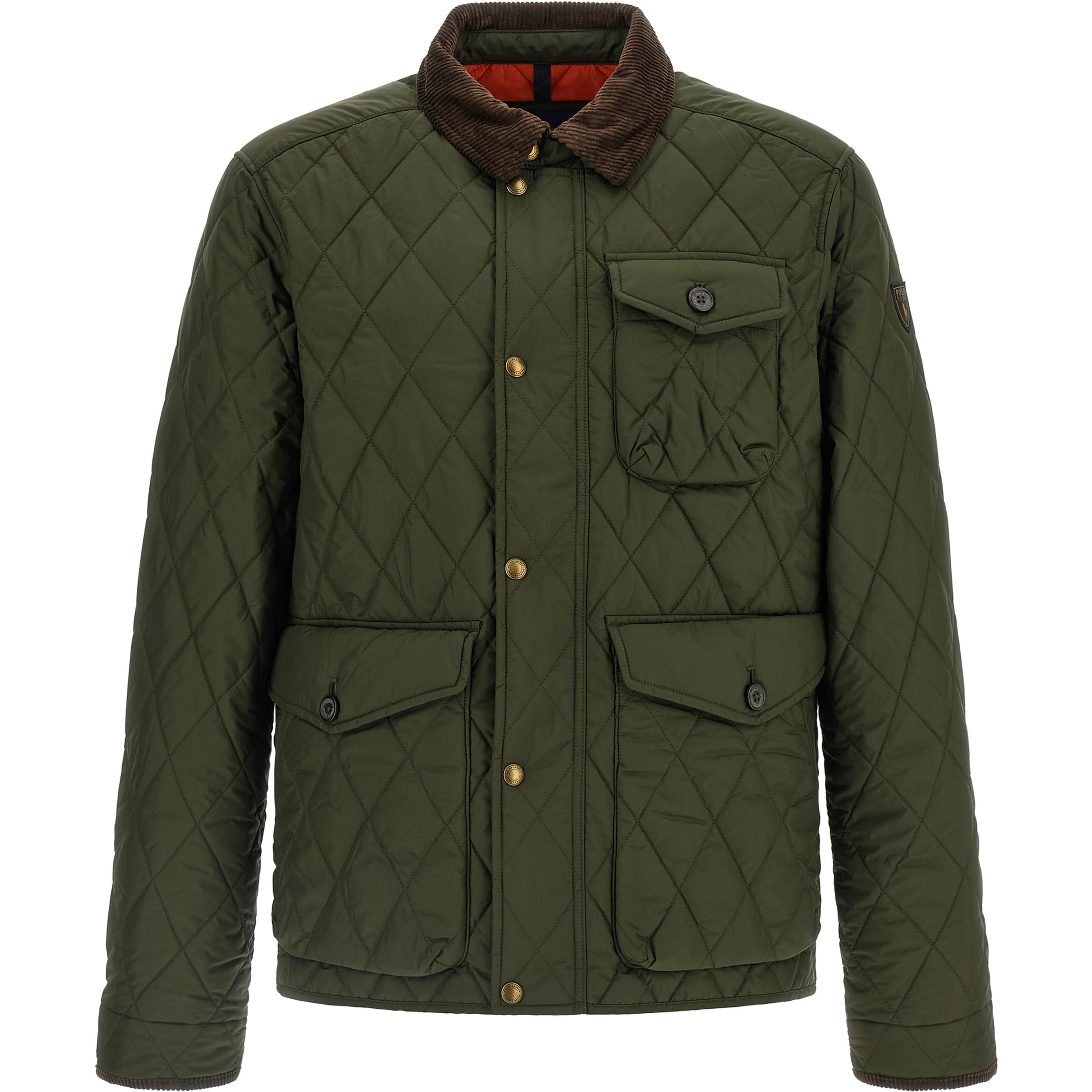 Bicolor Polyester Full-Length Jacket