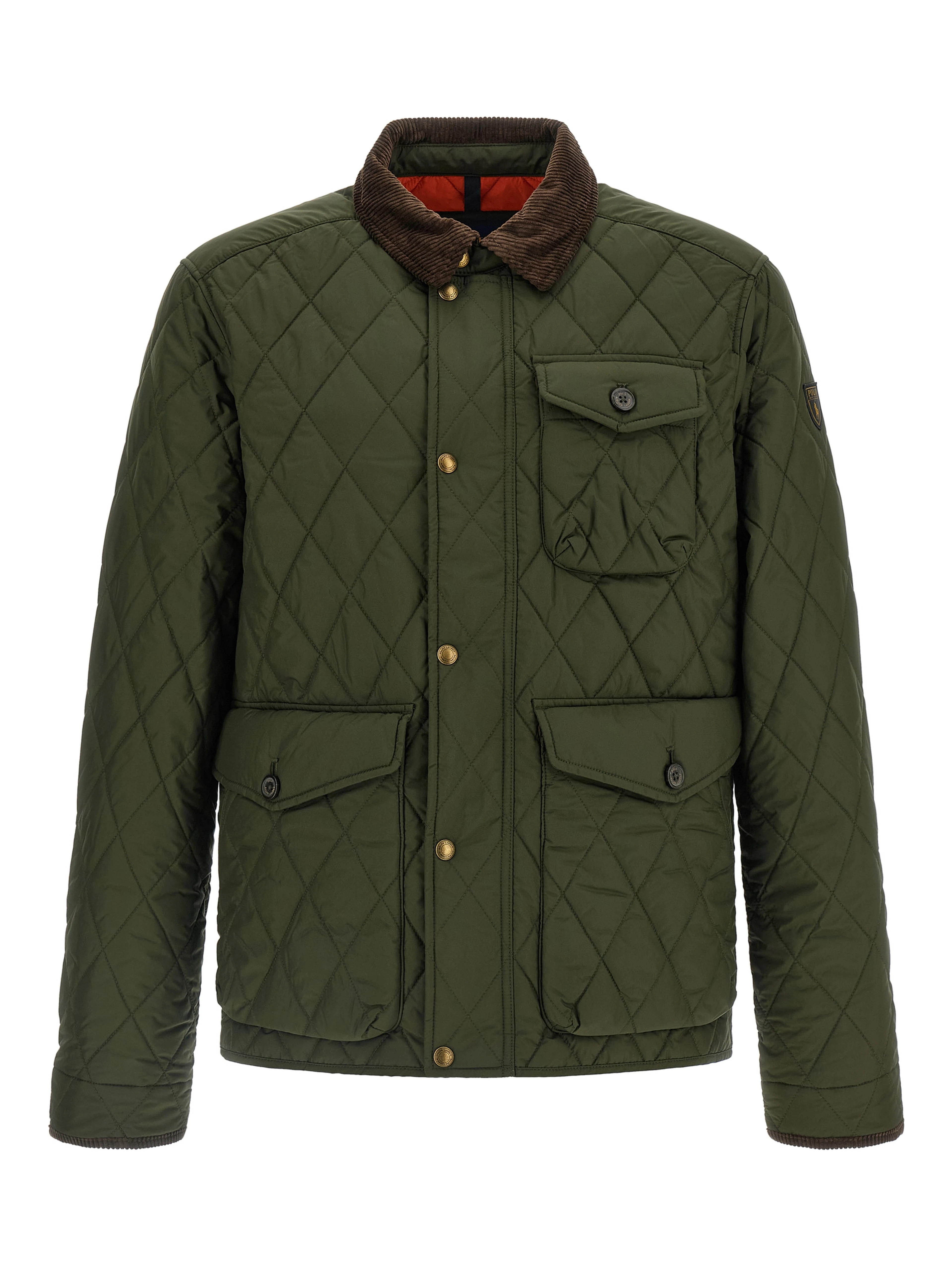 Bicolor Polyester Full-Length Jacket