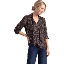 Brown Viscose Blouse