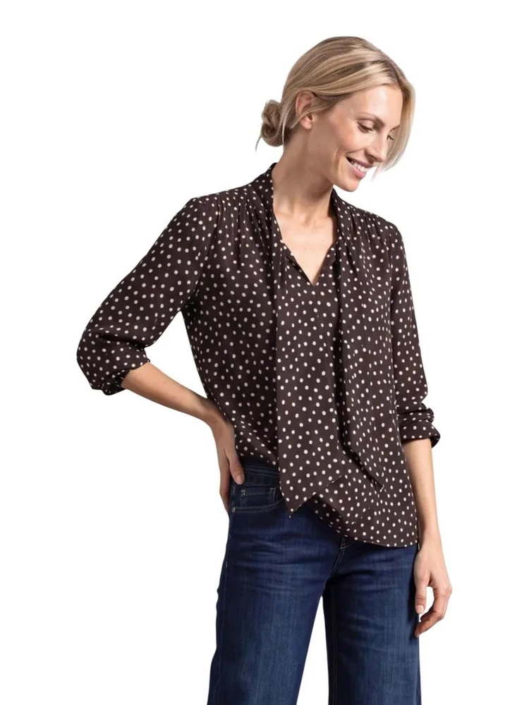 Brown Viscose Blouse