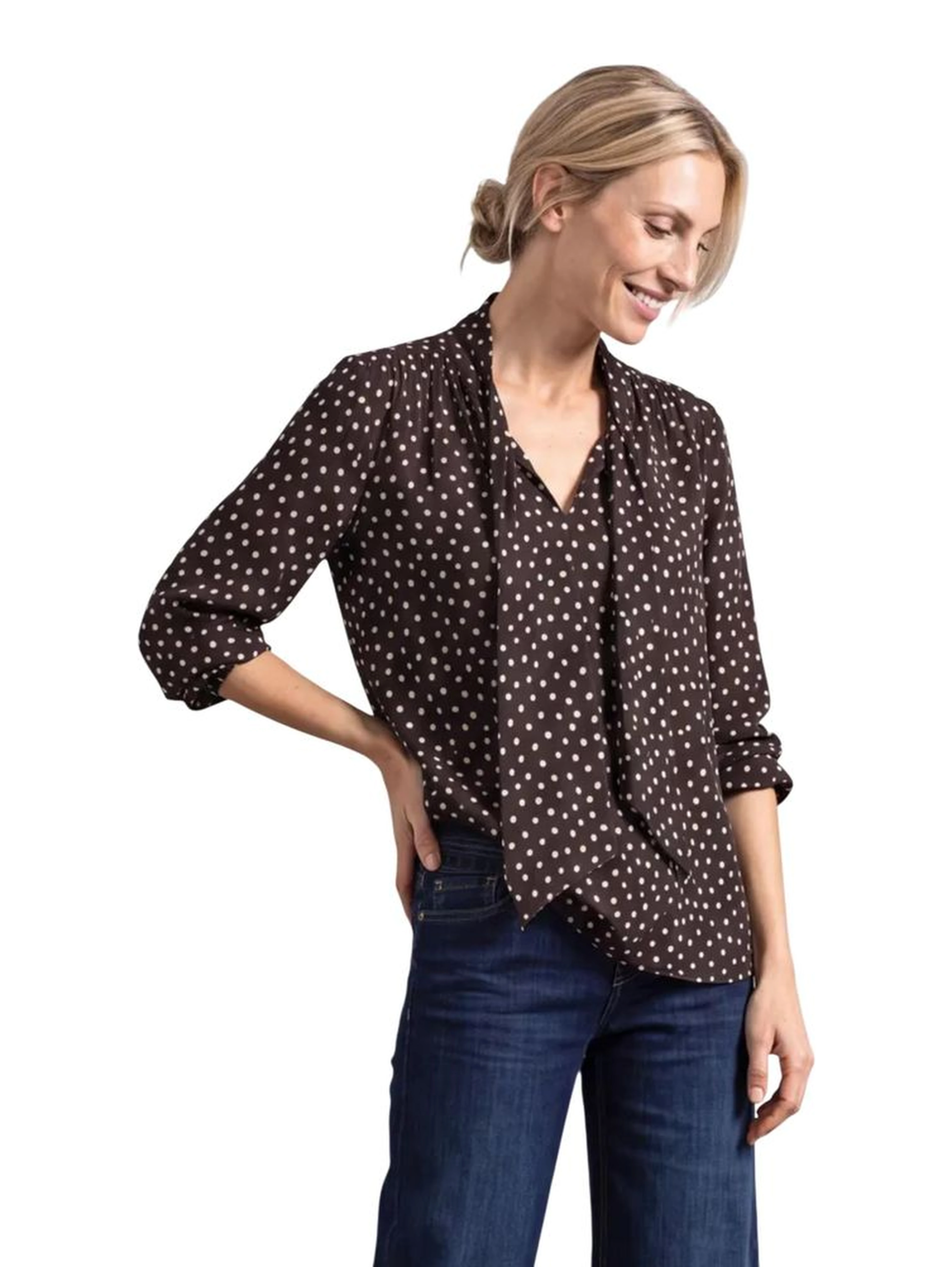 Brown Viscose Blouse