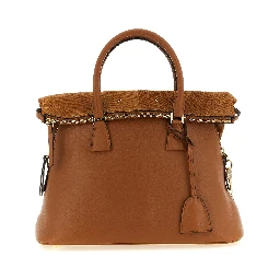 Brown Calfskin Shoulder Bag