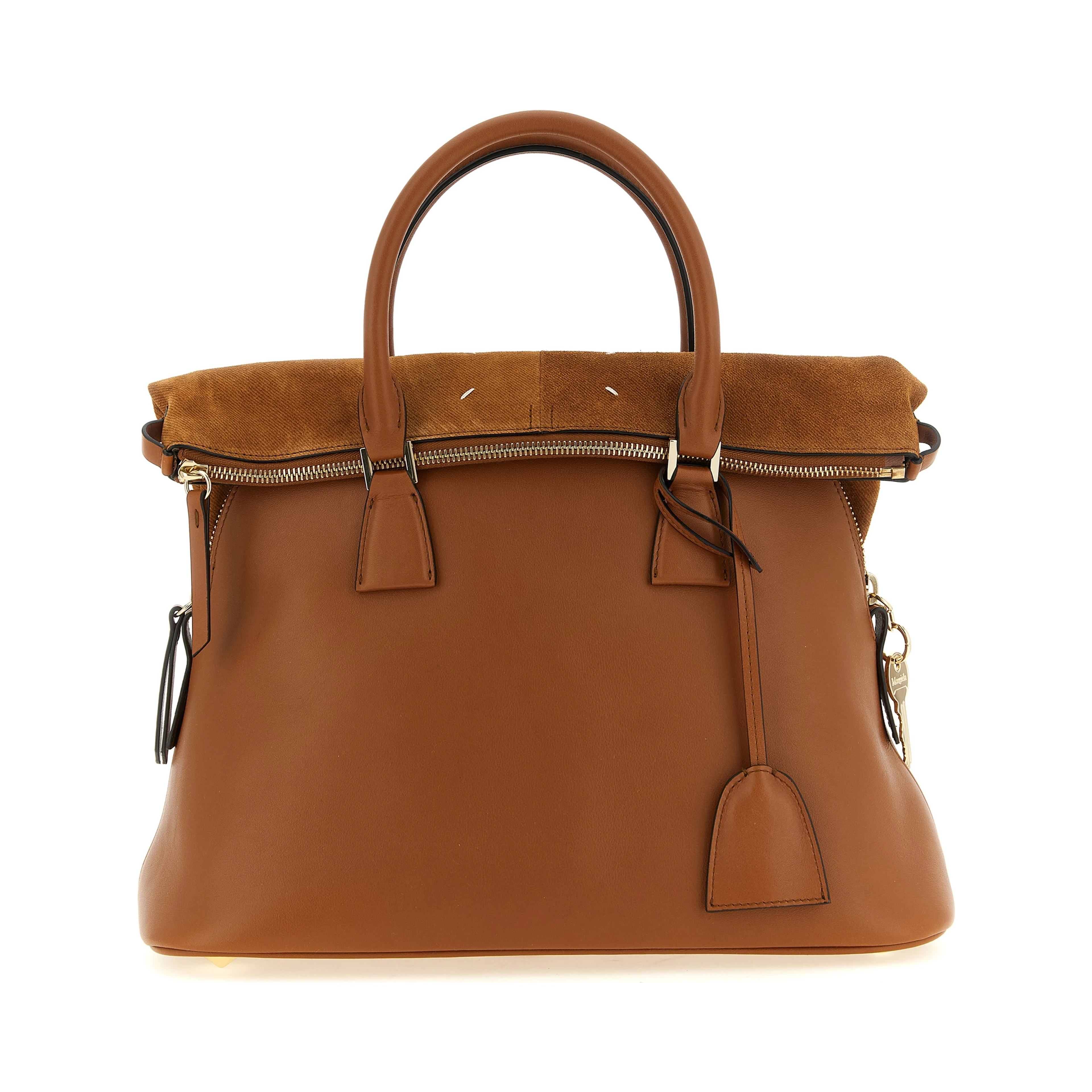 Brown Calfskin Shoulder Bag