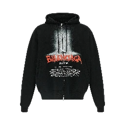 Black Cotton Sweatshirt