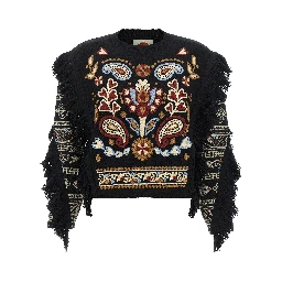 Black Wool Cardigan