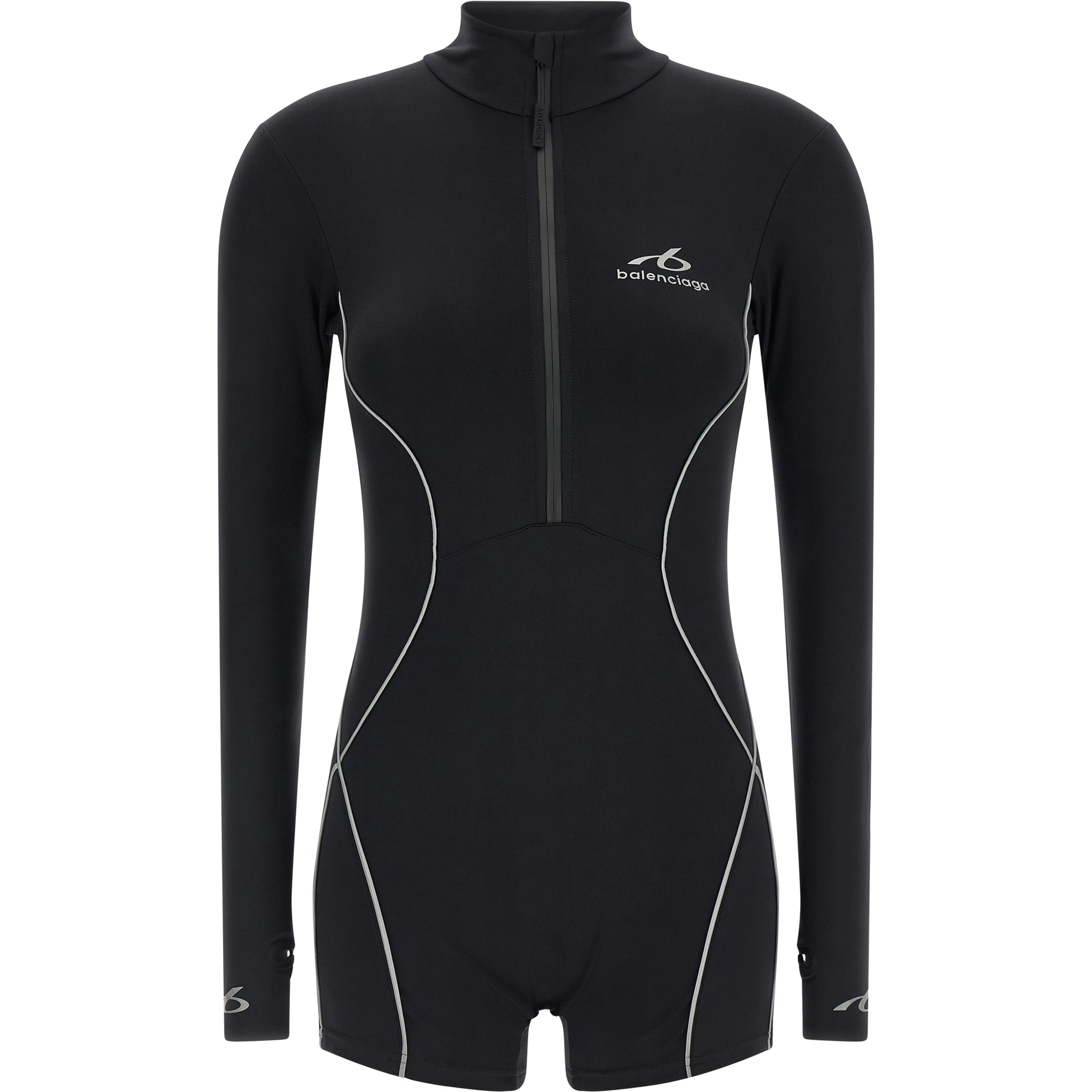 Black Polyamide Bodysuit