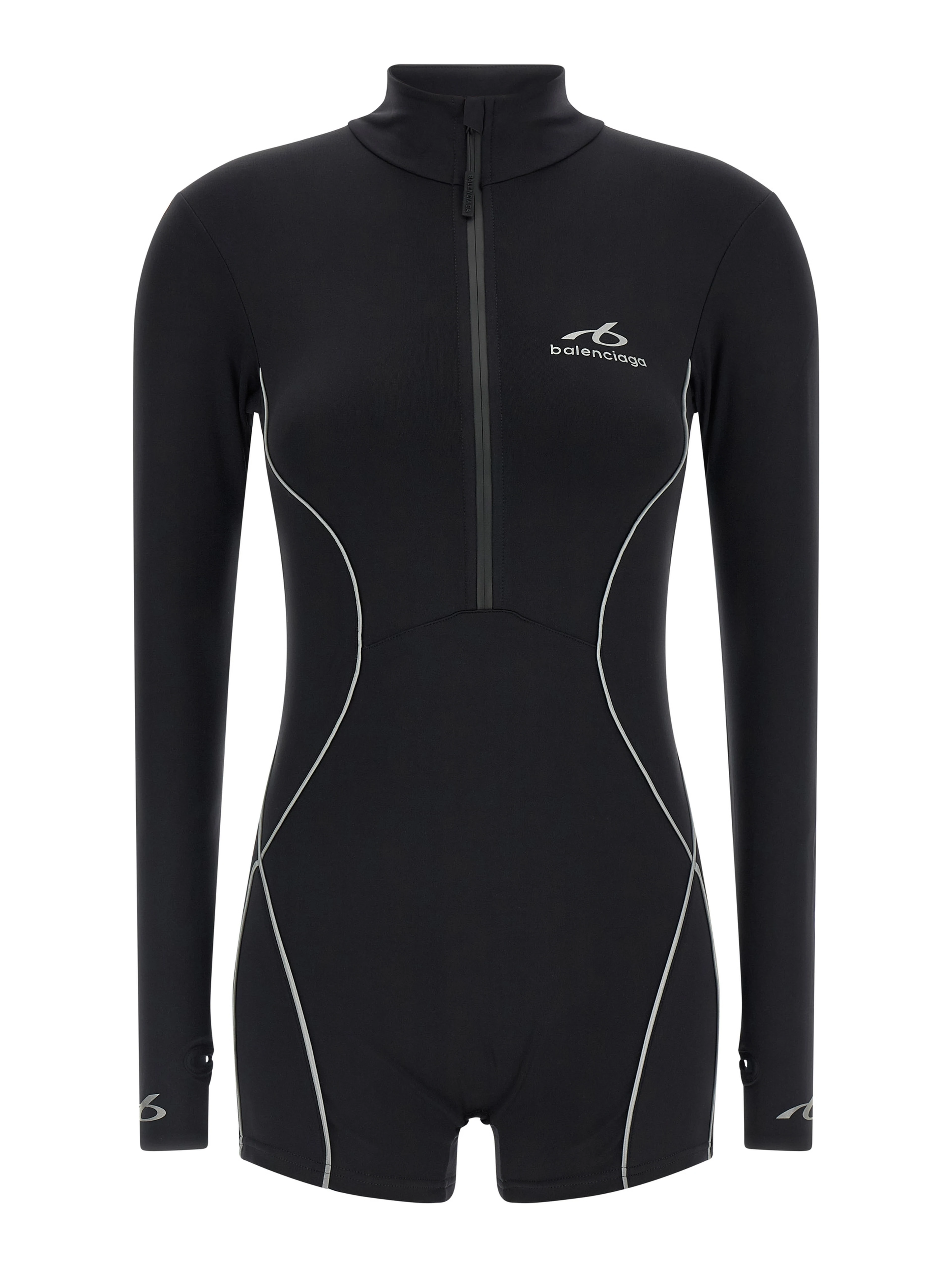 Black Polyamide Bodysuit
