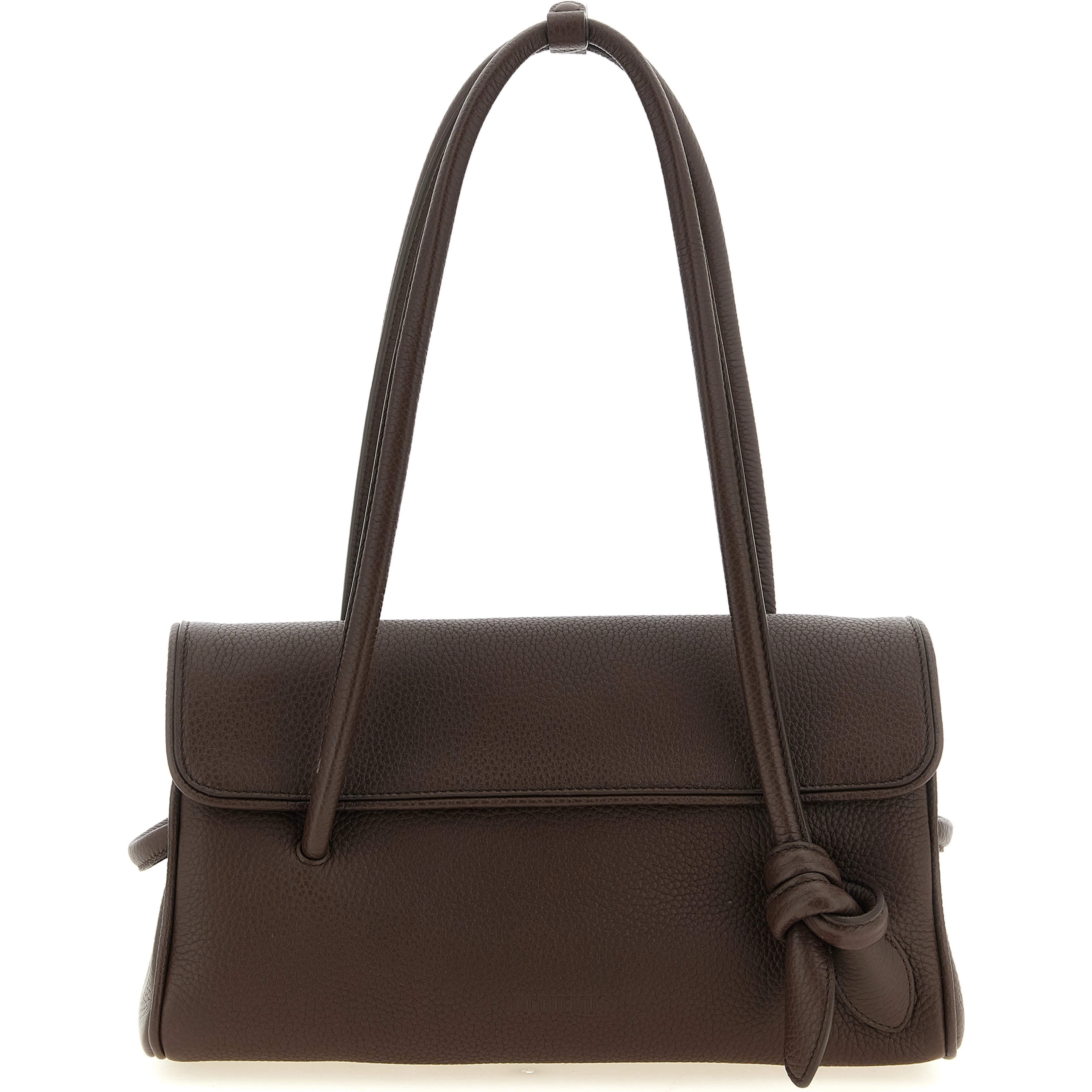 Brown Calfskin Shoulder Bag