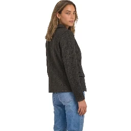 Brown Polyester Blazer