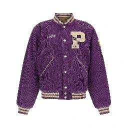 Purple Cotton Bomber