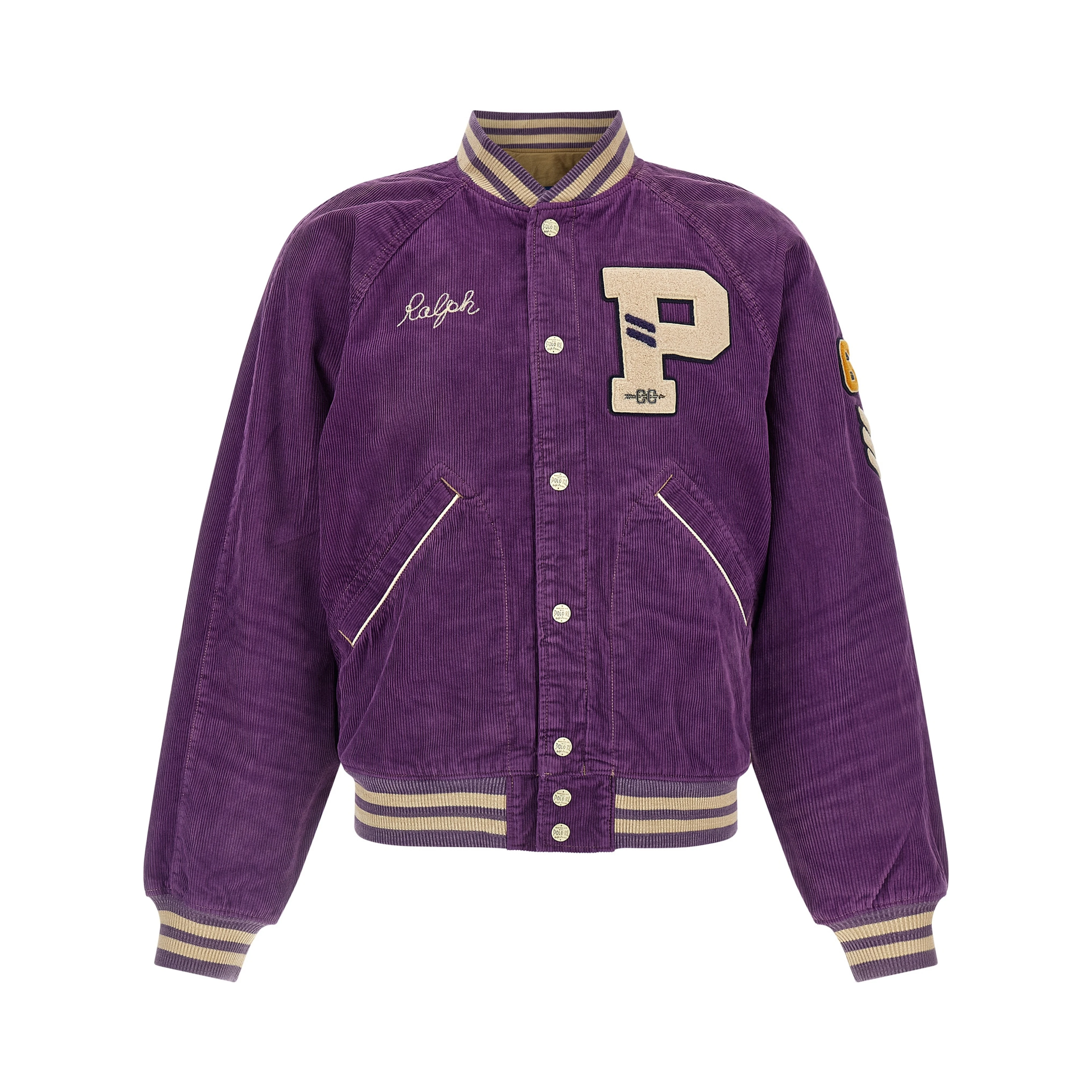 Purple Cotton Bomber