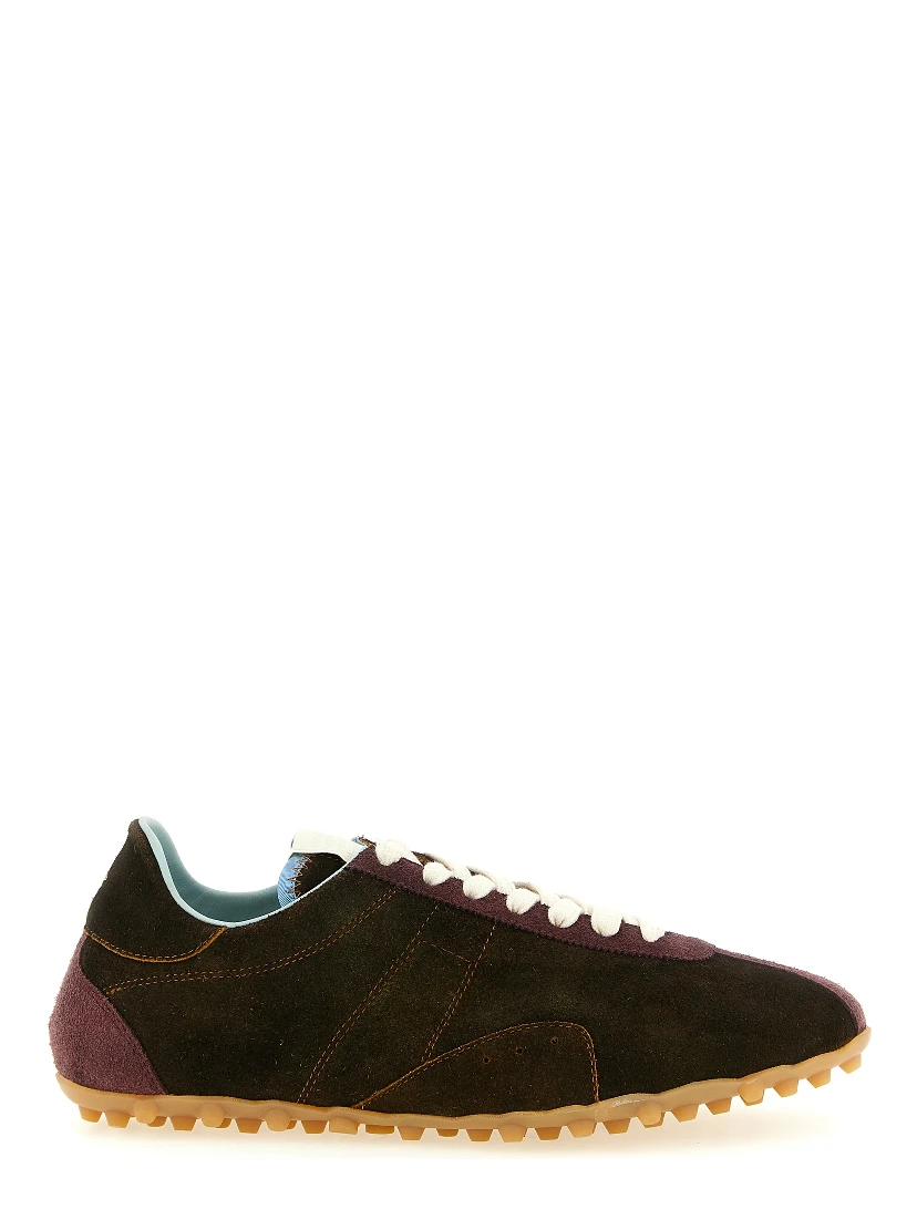 Brown Calfskin Athletic Sneakers