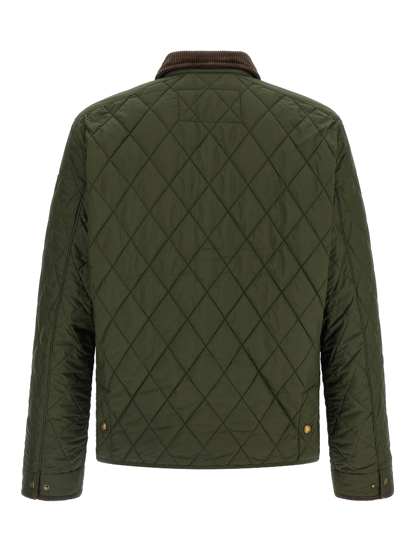 Bicolor Polyester Full-Length Jacket
