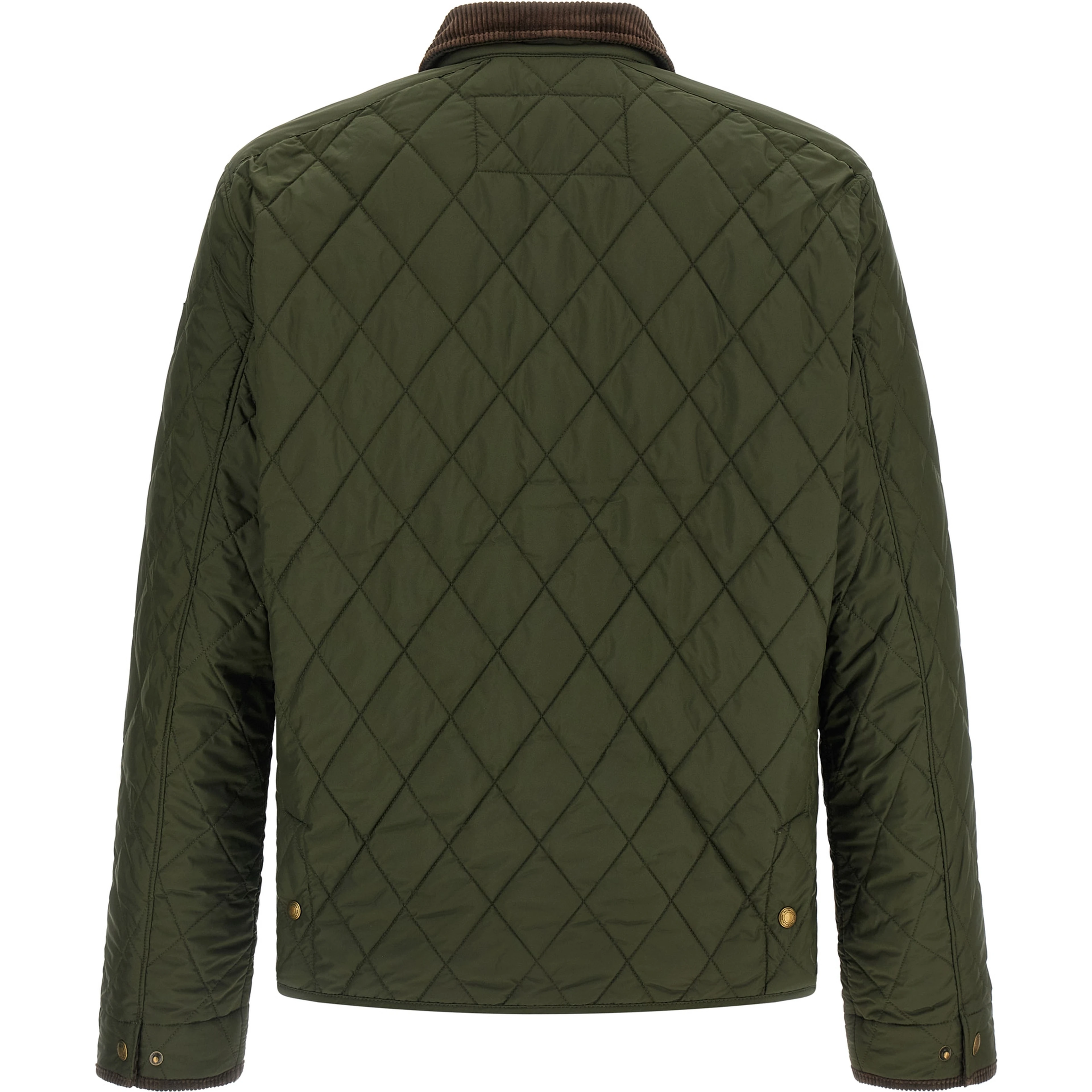 Bicolor Polyester Full-Length Jacket