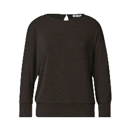 Brown Viscose Long Sleeve T-Shirt