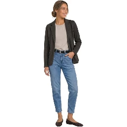 Brown Polyester Blazer