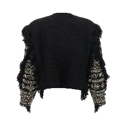 Black Wool Cardigan