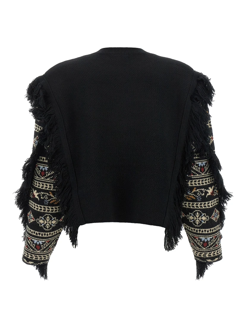 Black Wool Cardigan